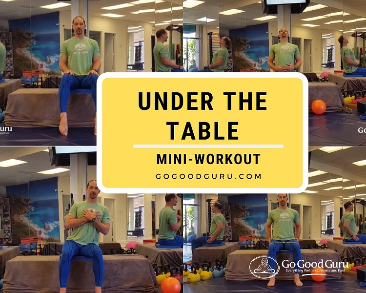 Under the Table Mini Workout Collage