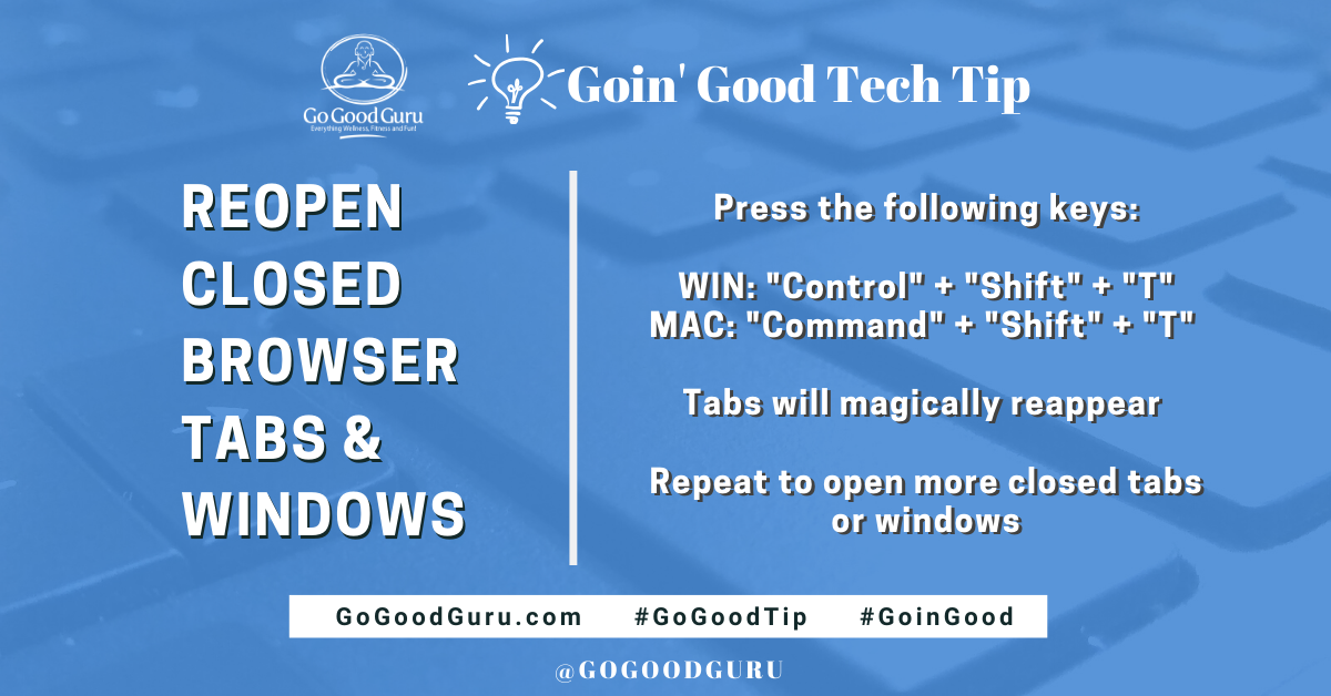 Tech Tip - Closed Browser