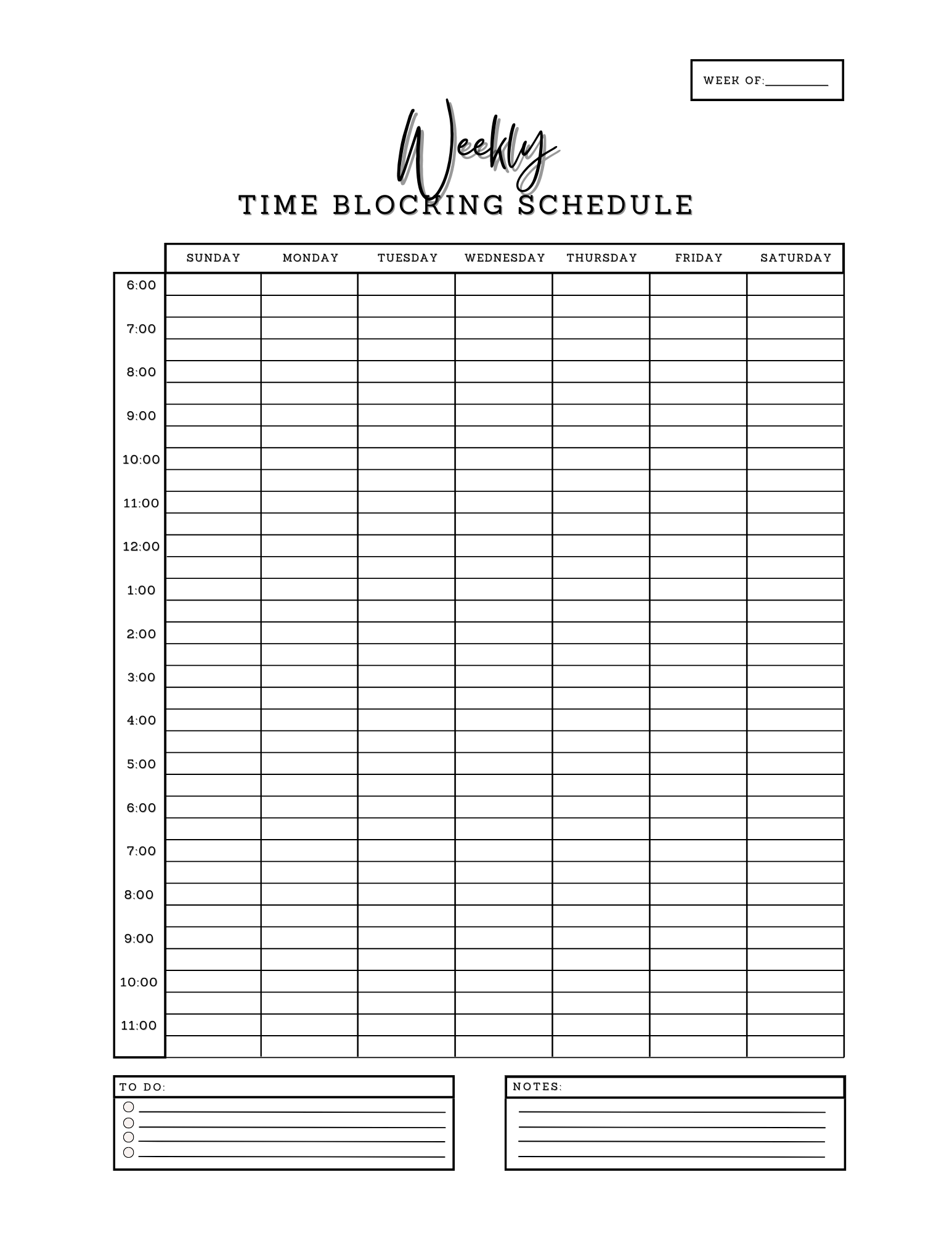 Time Blocking Method